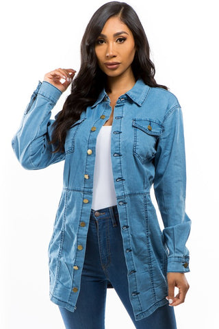 DENIM SHIRT DRESS