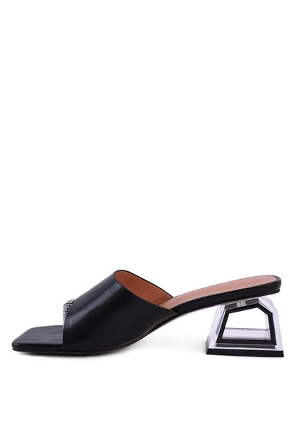 GOFLY NEVER MINIMAL LOW HEEL SANDALS