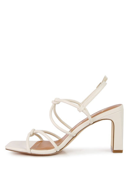 KRALOR KNOTTED STRAP MID HEEL SANDAL