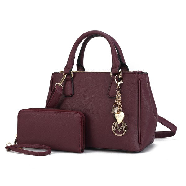 MKF Collection Ruth Satchel Bag with Wallet by Mia