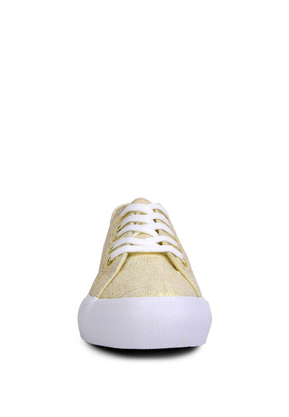 Glam Doll Knitted Sliver Platform Sneakers