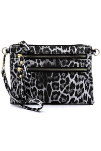 Leopard Clutch & Cross Body Bag