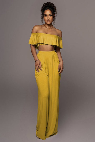 SEXY TWO PIECE SET TOP AND PANT