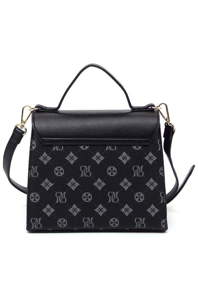 CM Monogram Twist Lock Flap Satchel