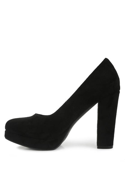 Delia Seude Block Heel Pumps