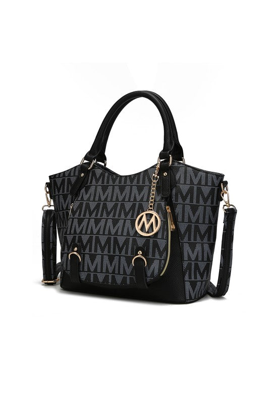 MKF Collection Fula Signature Satchel Bag by Mia K