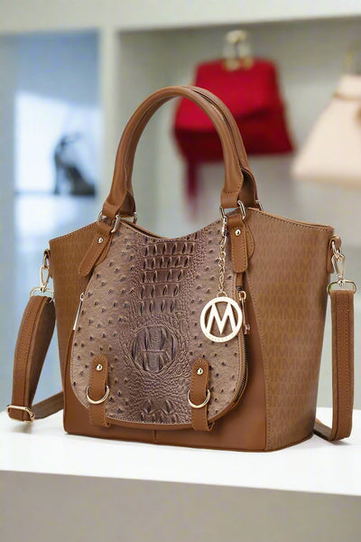 MKF Collection Jacqueline Signature Satchel Bag