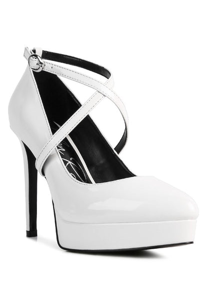 PIXIE DUST CROSS STRAPPED STILETTO SANDAL