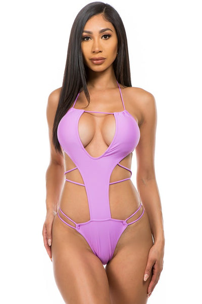 One-piece with sexy cut outs